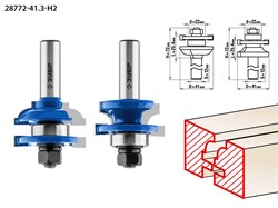 ЗУБР 41 x 23 мм, хвостовик 12 мм, набор фрез рамочных №2, Профессионал (28772-41.3-H2) 28772-41.3-H2 - фото 109344