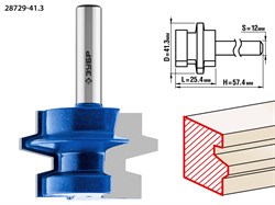 ЗУБР 41.3 x 29 мм, хвостовик 12 мм, фреза комбинированная универсальная, Профессионал (28729-41.3) 28729-41.3 - фото 109396