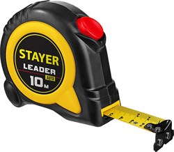 STAYER Leader, 10 м х 25 мм, рулетка с автостопом, Professional (3402-10-25) 3402-10-25 - фото 111265