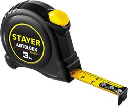 STAYER AutoLock, 3 м х 16 мм, рулетка с автостопом (2-34126-03-16) 2-34126-03-16_z02 - фото 111306