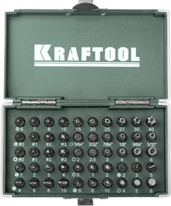 KRAFTOOL X-Drive, 50 шт, набор кованых торсионных бит (26065-H50) 26065-H50 - фото 112896