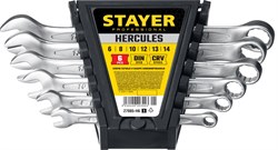 STAYER HERCULES, 6 шт, 6 - 14 мм, набор комбинированных гаечных ключей, Professional (27085-H6) 27085-H6_z01 - фото 113721