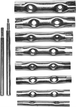 DEXX 10 предметов, 6 - 22 мм, набор трубчатых ключей (27192-H10) 27192-H10 - фото 113933