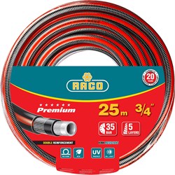 RACO PREMIUM, 3/4″, 25 м, 35 атм, пятислойный, усиленный двумя слоями армирования, поливочный шланг (40300-3/4-25) 40300-3/4-25_z01 - фото 115538