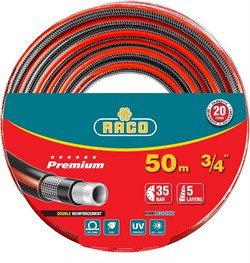 RACO PREMIUM, 3/4″, 50 м, 35 атм, пятислойный, усиленный двумя слоями армирования, поливочный шланг (40300-3/4-50) 40300-3/4-50_z01 - фото 115544