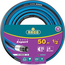 RACO EXPERT, 1/2″, 50 м, 35 атм, четырёхслойный, армированный, поливочный шланг (40302-1/2-50) 40302-1/2-50_z01 - фото 115556