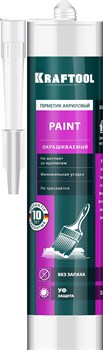 KRAFTOOL PAINT, 300 мл, белый, универсальный акриловый герметик (41251-0) 41251-0 - фото 120042