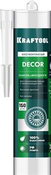 KRAFTOOL DÉCOR, 310 мл, белый, монтажный клей для молдингов (41349) 41349_z01 - фото 120068