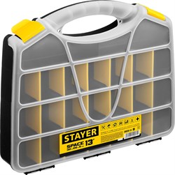 STAYER SPACE-13, 320 х 260 х 60 мм, (13″), пластиковый органайзер с 21 ячейкой (38038-13) 38038-13_z01 - фото 120359