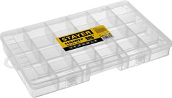 STAYER HANDY-15, 380 x 230 x 50 мм, (15″), пластиковый органайзер с 18 ячейками (38051-15) 38051-15_z01 - фото 120384