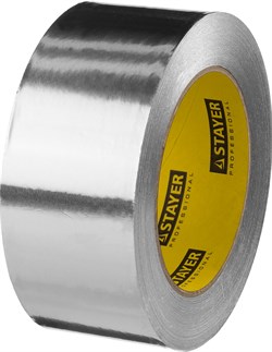 STAYER ProTape 50 мм, 50 м, до 120 °С, самоклеящаяся алюминиевая лента, Professional (12268-50-50) 12268-50-50 - фото 120689