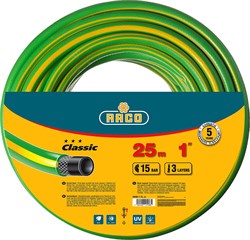 RACO CLASSIC, 1″, 25 м, 15 атм, трёхслойный, армированный, поливочный шланг (40306-1-25) 40306-1-25_z01 - фото 122495