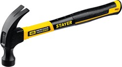 STAYER Hercules, 450 г, молоток-гвоздодёр столярный с фиберглассовой рукояткой, Professional (2026-450) 2026-450_z02 - фото 123222