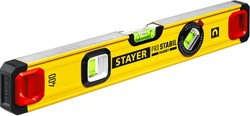 STAYER PRO STABIL, 400 мм, усиленный профиль, магнитный уровень с поворотным глазком, Professional (3480-040) 3480-040 - фото 125351