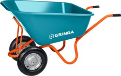 GRINDA GP-1, кузов увеличенного объема 260 л, г/п 120 кг, ударопрочный пластик, тачка садовая PROLine (422401) 422401 - фото 129123