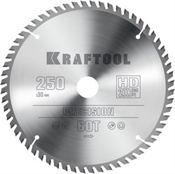 KRAFTOOL Precision, 250 х 30 мм, 60Т, пильный диск по дереву (36952-250-30) 36952-250-30 - фото 130078