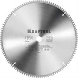 KRAFTOOL Multi Material, 355 х 25.4 мм, 120Т, пильный диск по алюминию (36953-355-25.4) 36953-355-25.4 - фото 130578