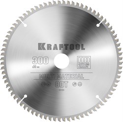 KRAFTOOL Multi Material, 300 х 30 мм, 80Т, пильный диск по алюминию (36953-300-30) 36953-300-30 - фото 130715