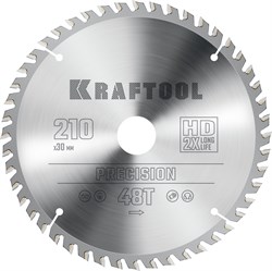 KRAFTOOL Precision, 210 х 30 мм, 48Т, пильный диск по дереву (36952-210-30) 36952-210-30 - фото 130737