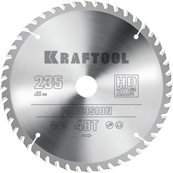 KRAFTOOL Precision, 235 х 30 мм, 48Т, пильный диск по дереву (36952-235-30) 36952-235-30 - фото 130739