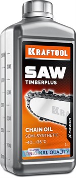 KRAFTOOL TimberPlus, 1 л, цепное полусинтетическое масло для бензо и электропил (41520-1) 41520-1 - фото 131484