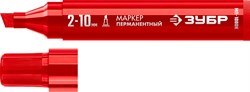 ЗУБР МП-1000К 2-10 мм, клиновидный, красный, Перманентный маркер, ПРОФЕССИОНАЛ (06333-3) 06333-3 - фото 131556