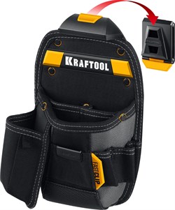 KRAFTOOL KP-8 с быстросъёмным креплением FastClip, 8 карманов и петель, 170 х 260 мм, поясная сумка (38776) 38776 - фото 131827