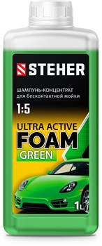 STEHER ULTRA ACTIVE FOAM, 1 л, концентрированный шампунь для минимоек универсальный (76051-1) 76051-1 - фото 194482