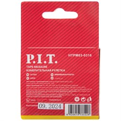 Рулетка с фиксатором P.I.T. 3 м x 16 мм, ABS (HTPM03-0316) HTPM03-0316 - фото 222906