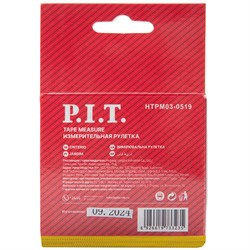 Рулетка с фиксатором P.I.T. 5 м x 19 мм, ABS (HTPM03-0519) HTPM03-0519 - фото 222913