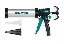 KRAFTOOL ULTRA 310 мл, регулировка силы давления, вариативная антикапельная система, универсальный закрытый пистолет для герметика (06677-31) 06677-31 - фото 245070
