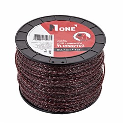 Леска для триммера 3.0LB (2,7 мм,1.35кг, крученный двухцветный,275м (2-ух слойный) бухта № 1 TL10302702 - фото 246560