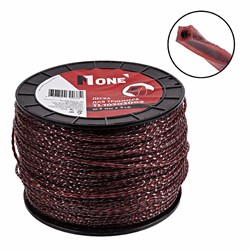 Леска для триммера 3.0LB (3.0 мм,1.35кг, крученный двухцветный,221м (2-ух слойный) бухта №1 TL10303002 - фото 246562