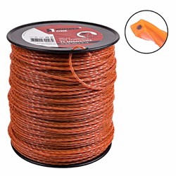 Леска для триммера 5.0LB (3.5 мм,2.25кг, крученный двухцветный, 271 м (2-ух слойный) бухта № 1 TL10503502 - фото 246578