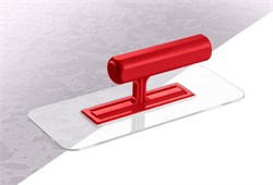 ЗУБР 220 х 90 мм, закругленная, прозрачная, штукатурная пластиковая гладилка (0810-1) 0810-1 - фото 249012