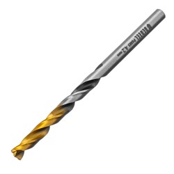 Сверло спиральное по металлу 4,2 x 75мм, Р6М5, Golden Tip, многогранная заточка Denzel 718273 - фото 261502
