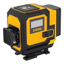 Лазерный уровень мультипризменный DLV-360-3T, 30 м, зеленый луч, Li-Ion 2,4 Aч, штатив  Denzel 350805 - фото 265053