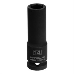 Головка ударная удлин. шестигранная, 14мм, 1/2", CrMo//Stels 13941 - фото 268498