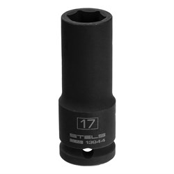 Головка ударная удлин. шестигранная, 17мм, 1/2", CrMo//Stels 13944 - фото 268513