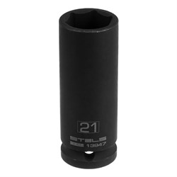Головка ударная удлин. шестигранная, 21мм, 1/2", CrMo//Stels 13947 - фото 268528