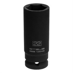 Головка ударная удлин. шестигранная, 22мм, 1/2", CrMo//Stels 13948 - фото 268533