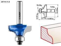 Фреза кромочная калевочная №8,D31,8мм*4,8*12,7 ЗУБР Профессионал 28710-31.8 - фото 37932