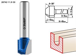 ЗУБР 11,9x13мм, фреза пазовая фасонная №3 28742-11.9-30 28742-11.9-30 - фото 38024
