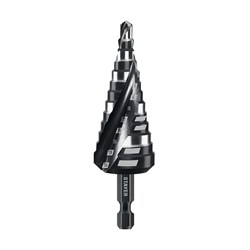 STAYER Pro-Max 6-30мм, 13 ступеней, винтовая спираль, сверло ступенчатое (29661-6-30-13) 29661-6-30-13 - фото 380854