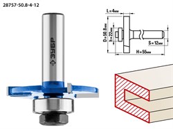 Фреза горизонтально-пазовая D=50,8мм,4мм,хв-12мм,d-22мм ЗУБР 28757-50.8-4-12 - фото 38138