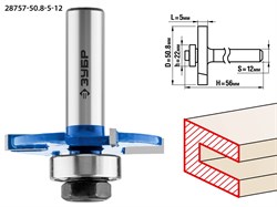 Фреза горизонтально-пазовая D=50,8мм,5мм,хв-12мм,d-22мм ЗУБР 28757-50.8-5-12 - фото 38142