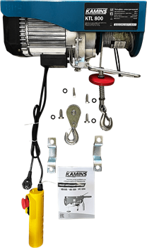 Kamins KTL 800 Тельфер (1450вт, 800кг, 10м/мин) KTL800 - фото 389012