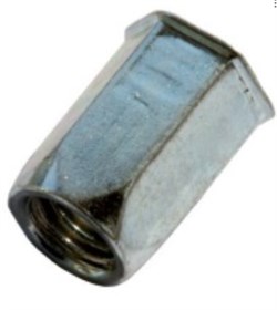 Заклепка из нержавеющей стали с внутренней резьбой, уменьшенный бортик, шестигранная 02SS05R10010 (1000шт.) 02SS05R10010