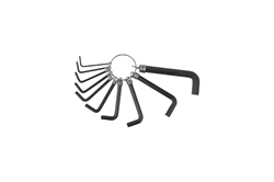 Набор DEXX: Ключи имбусовые, оксидированные, на кольце, НЕХ, 10шт 27403-H10-1