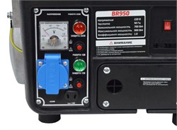 Генератор бензиновый BR 950 (0.7/0.9кВт,220В,50Гц, ручной запуск) 24/40шт/поддон 02 01 052 047 - фото 392320